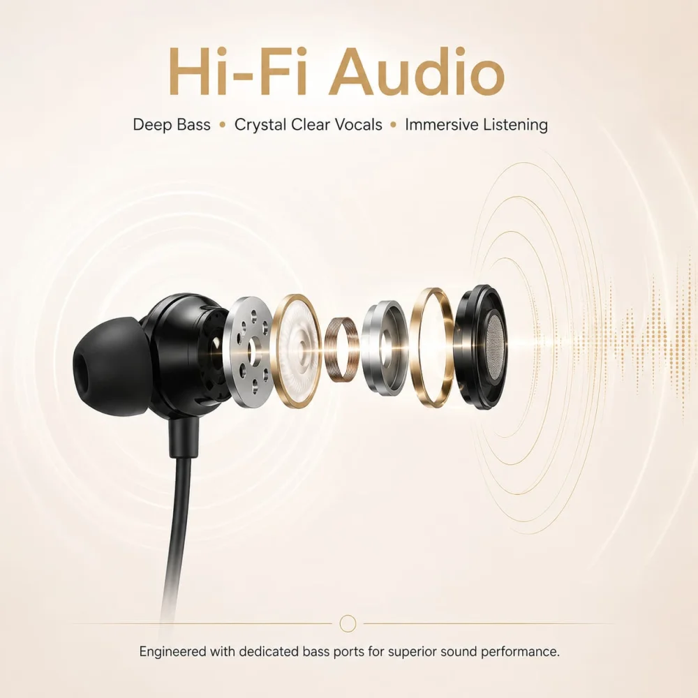 Torano Hi-Fi Wireless Neckband Earphones